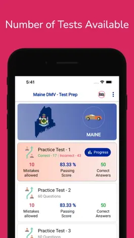 Game screenshot Maine DMV Permit Practice hack