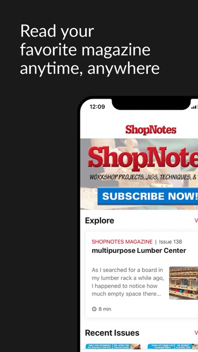 ShopNotes Magazine Screenshot