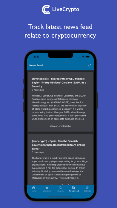 Live Crypto Screenshot