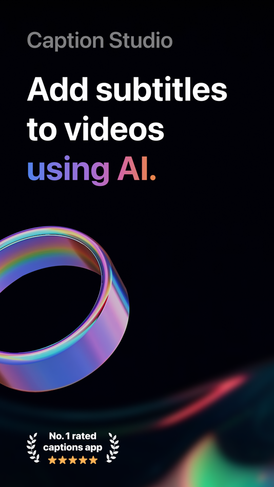 #1. Caption Studio: Add Subtitles (iOS) 来自: Bench s.r.o.