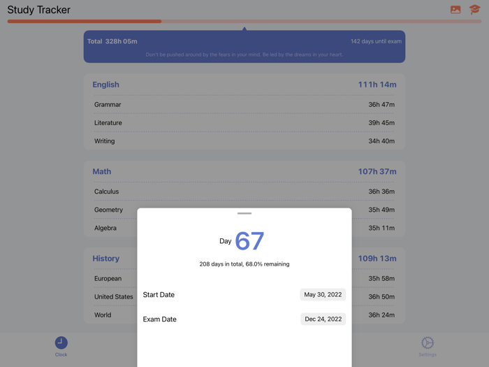 Study Tracker - Plan and Record