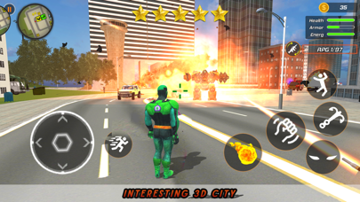 Super flying hero: Crime city Screenshot