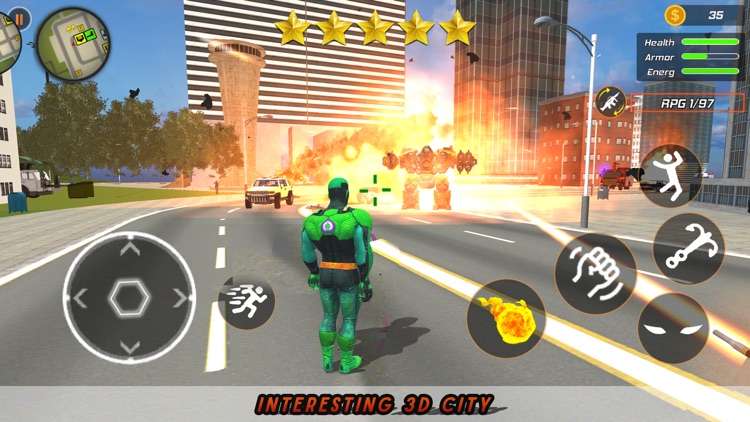 Super flying hero: Crime city