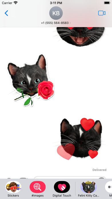Felini Kitty Cat Stickers Screenshot