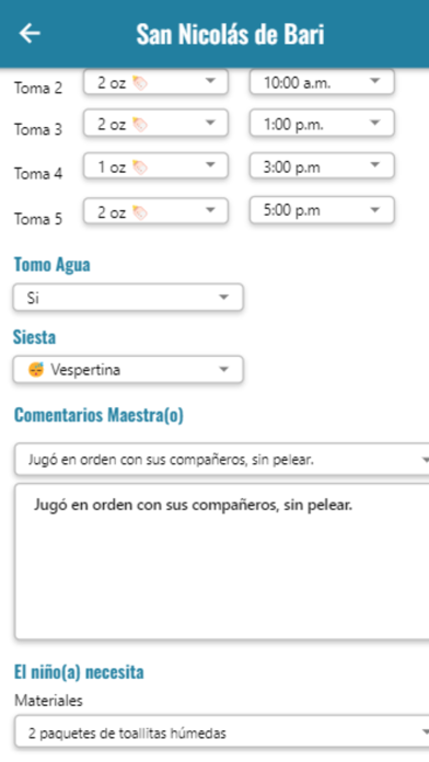 Colegio San Nicolás de Bari Screenshot