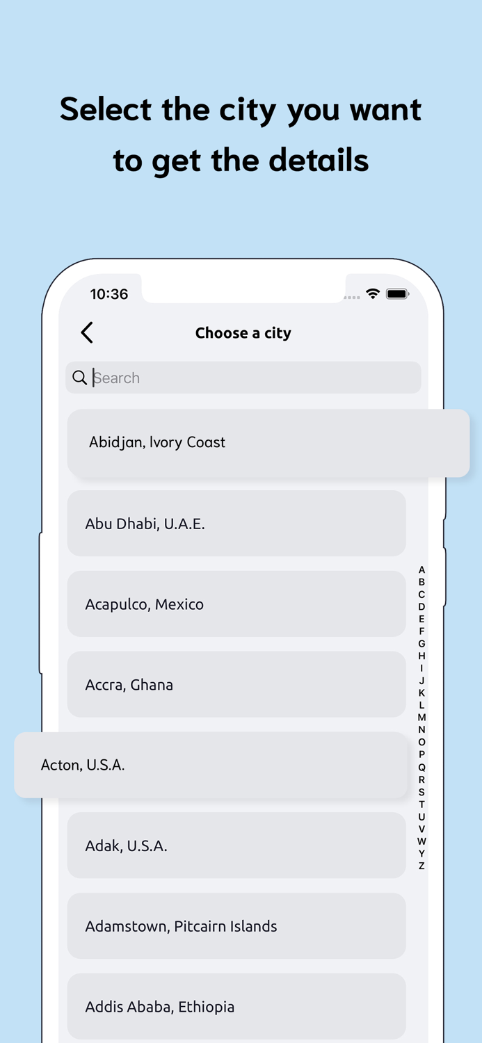 World Clock with Widget