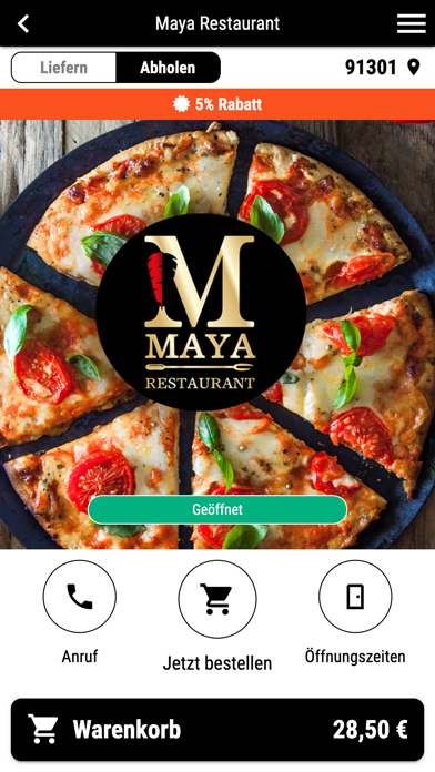 Maya Restaurant Screenshot
