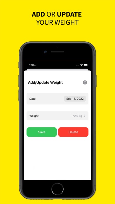 Hexa Weight Tracker Screenshot