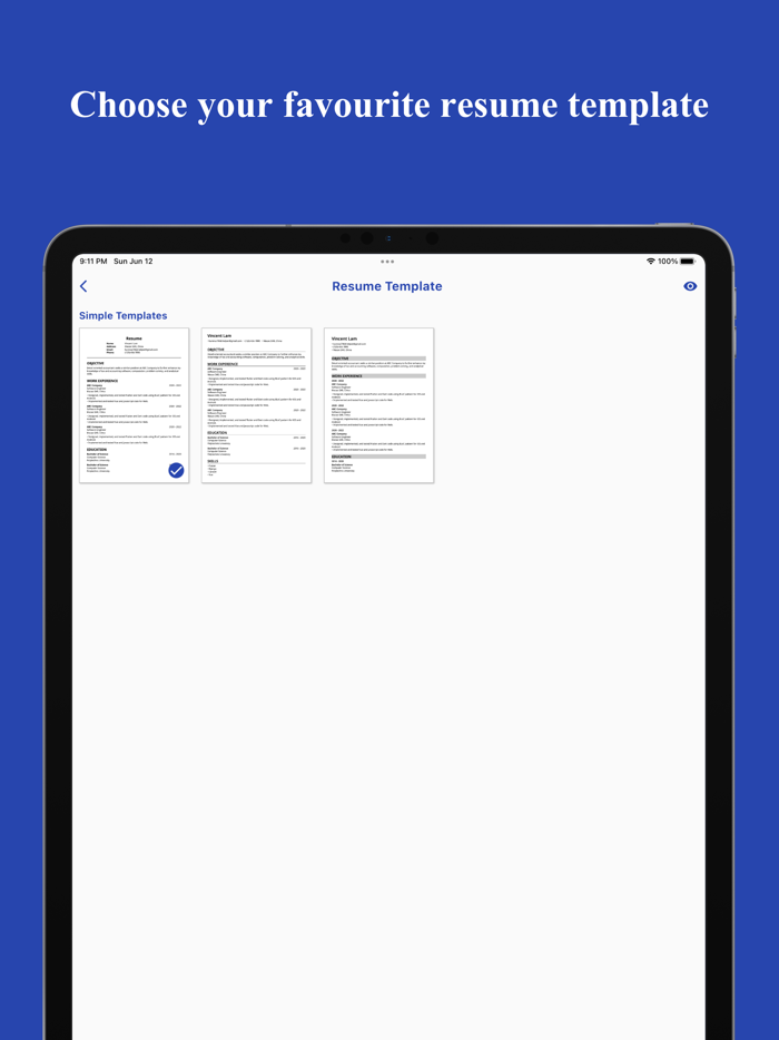 Resume Builder Smart CV Maker