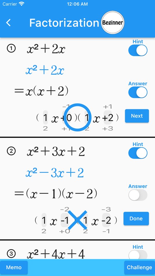 #4. Quadratic(Math Drills) (iOS) 由: 郷 田村