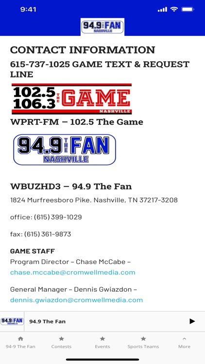 94.9 The Fan