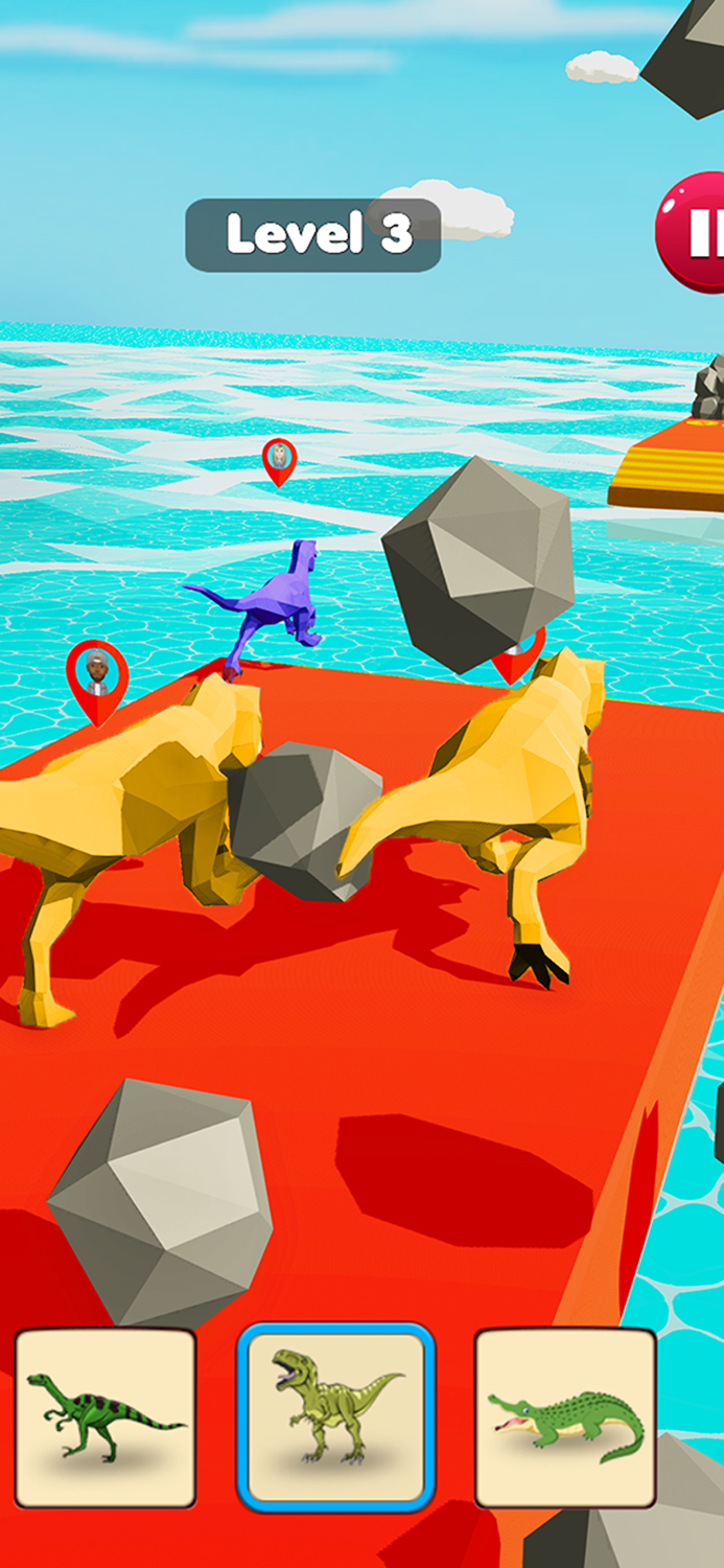 Dino Transform Smash Rush Run