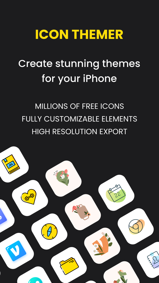 #1. Icon Themer: Custom App Icons (iOS) 由: Free Music Video Maker and Photo Editor Apps Inc