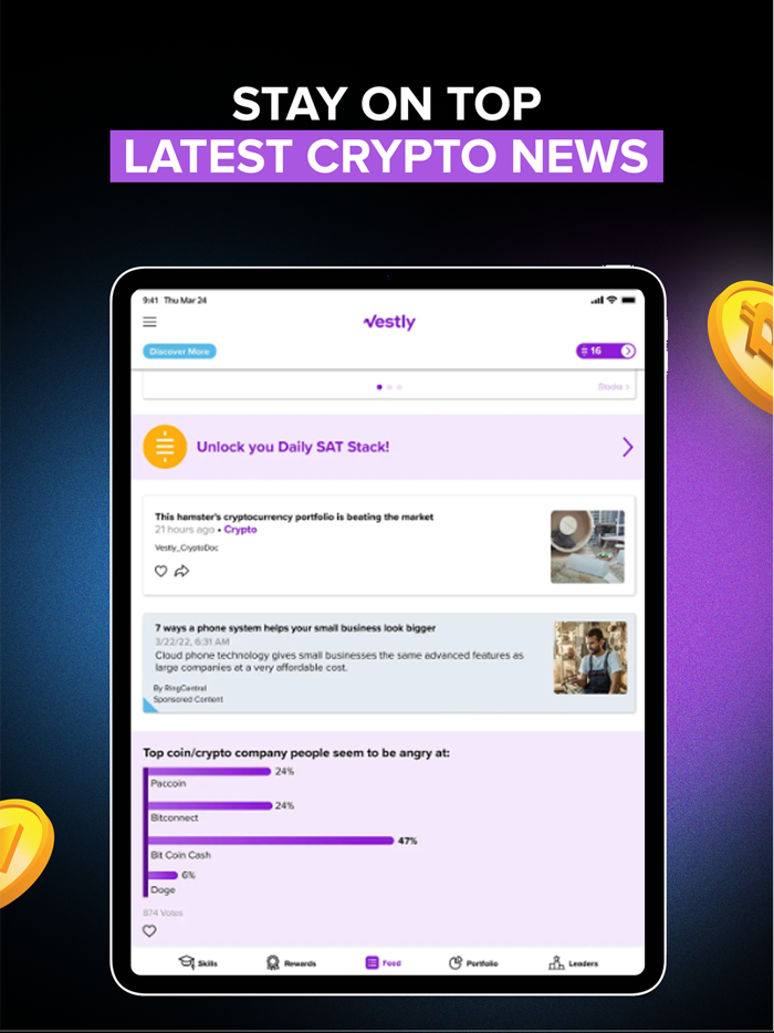 Vestly Crypto NFT and Stocks