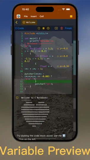 Скриншот C Notebook на iPhone 2