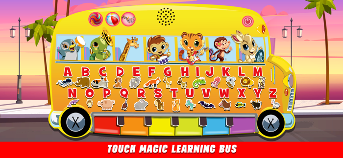 Touch Magic Learning Bus A B C