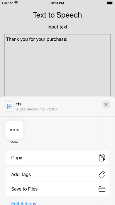 App screenshot