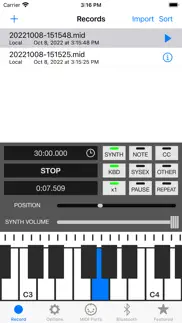 midi recorder with e.piano iphone screenshot 2