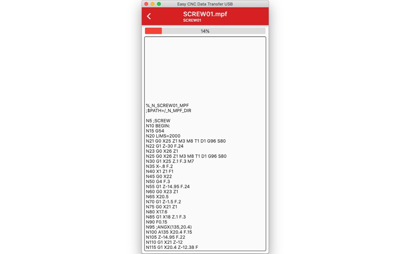 easy cnc data transfer usb iphone screenshot 3