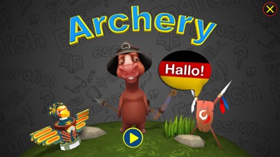 Archery German Vocab Game Screenshot