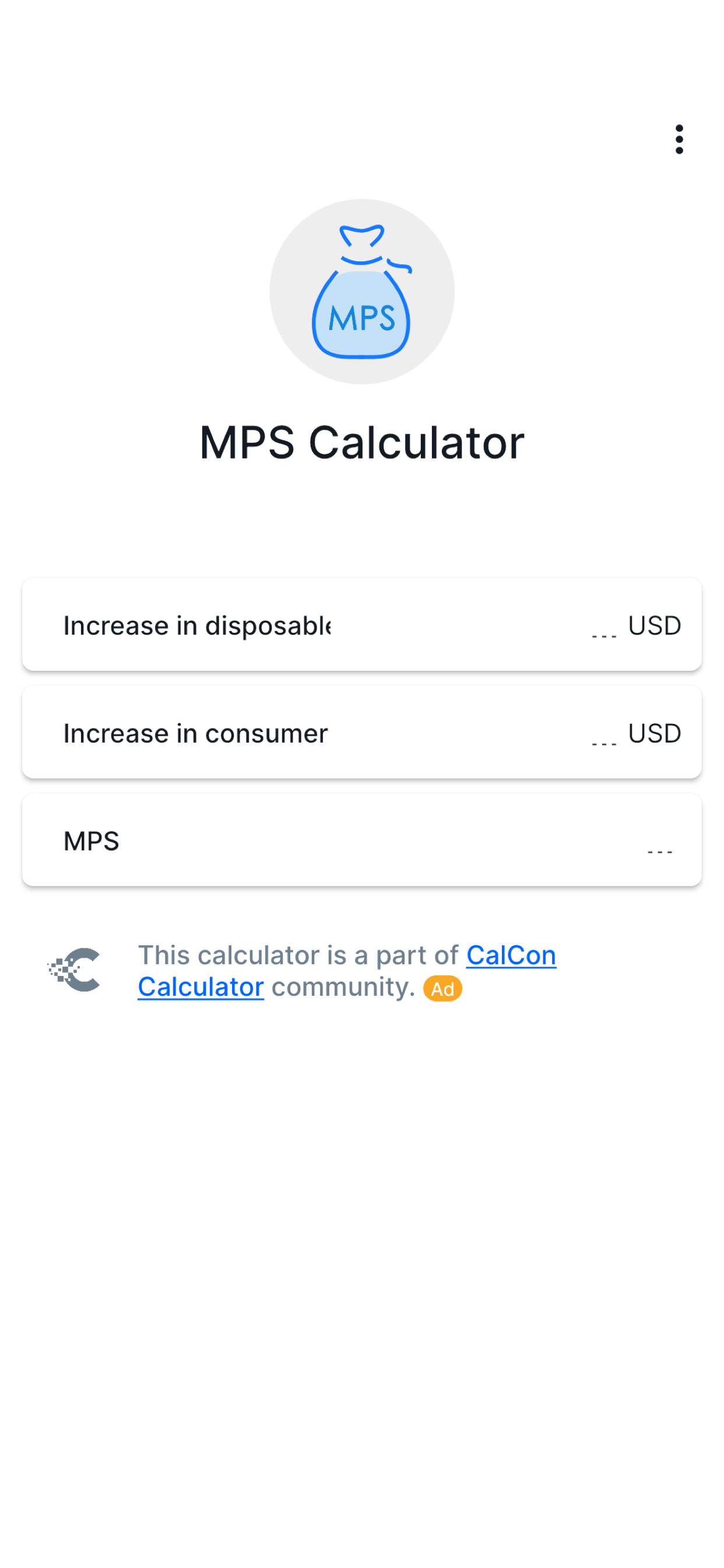 MPS Calculator