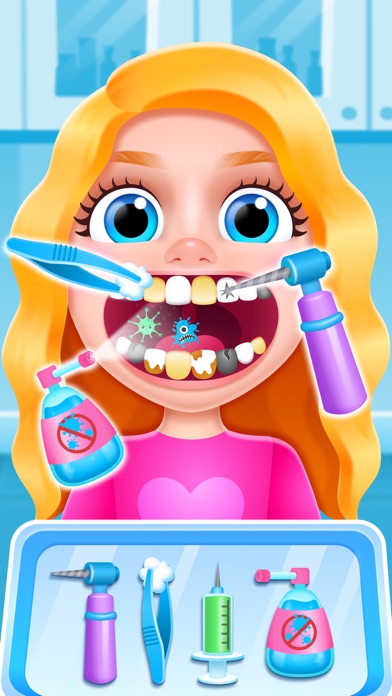 歯医者 ドクター 子供 ゲーム - 歯磨きゲーム 共 動物のおすすめ画像2