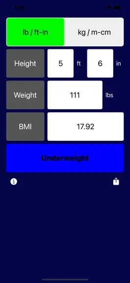 Game screenshot BMI Handy apk