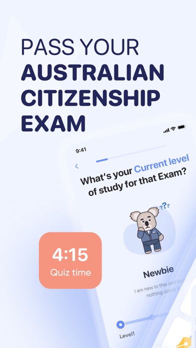 AU Citizenship Test 2024 Screenshot