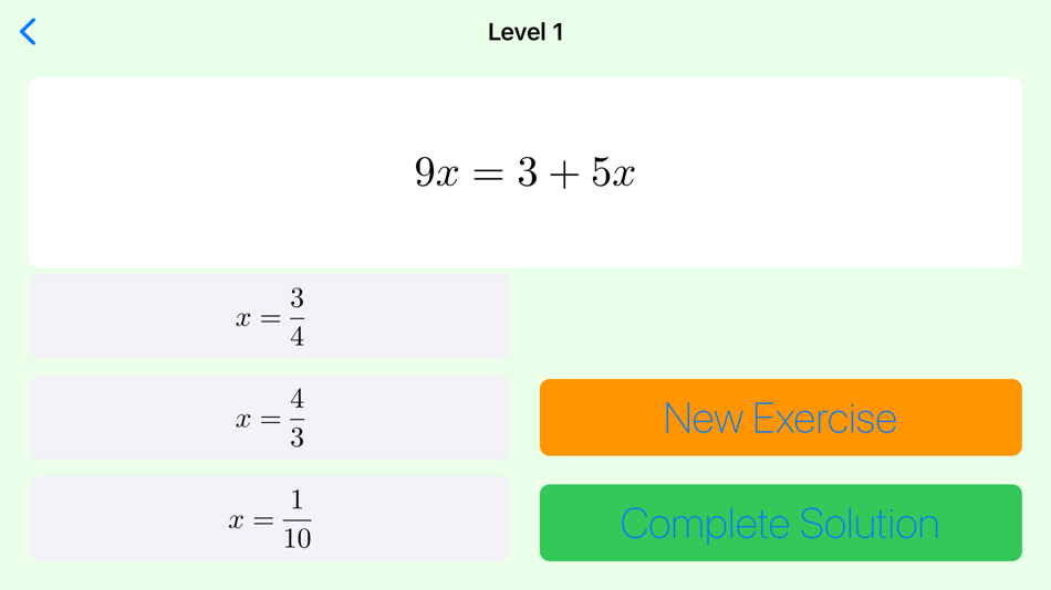 #9. Linear Equations Tutor (iOS) By: Francesco Grassi