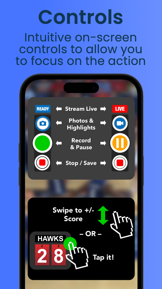 #4. ScoreCam - Embedded Scoreboard (iOS) 来自: Pachyderm Software