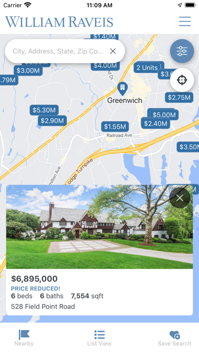 William Raveis Real Estate Screenshot