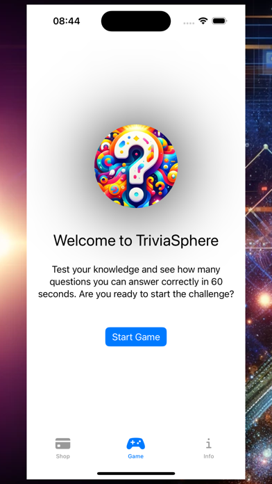 TriviaSphere Screenshot
