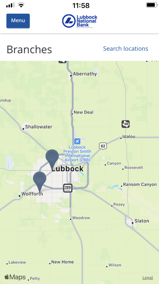 #5. Lubbock National Bank Mobile (iOS) Podle: Amarillo National Bank