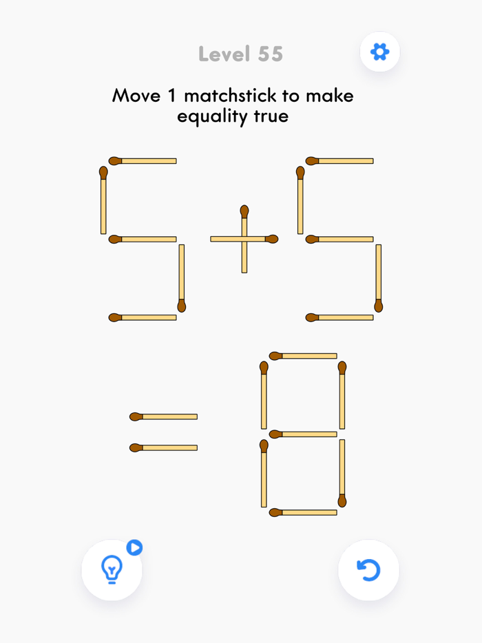 Matchstick puzzle game