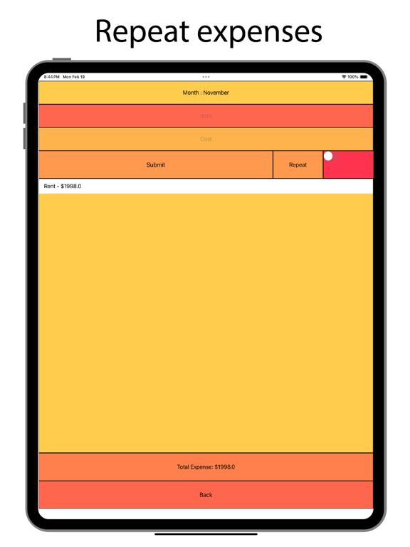 Screenshot #6 pour Monthly Money Tracker
