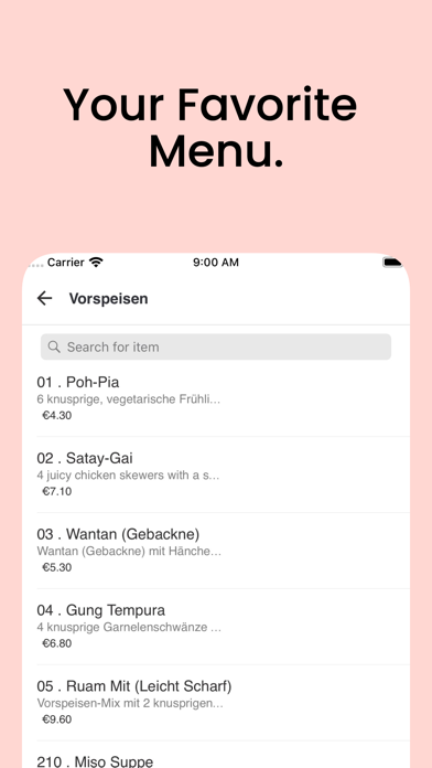 Thai Und Sushi Order Screenshot