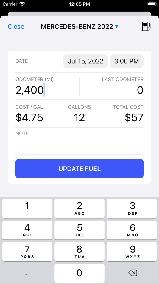#4. Refuel - Fuel Expense Tracker (iOS) Av: Thach Nguyen Trong