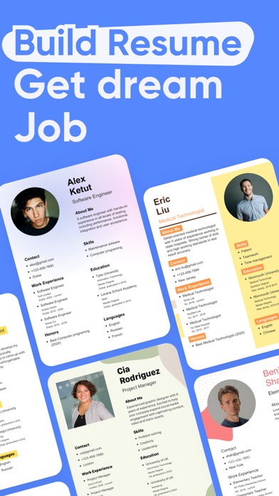 Resume Builder: AI Writing CV Screenshot