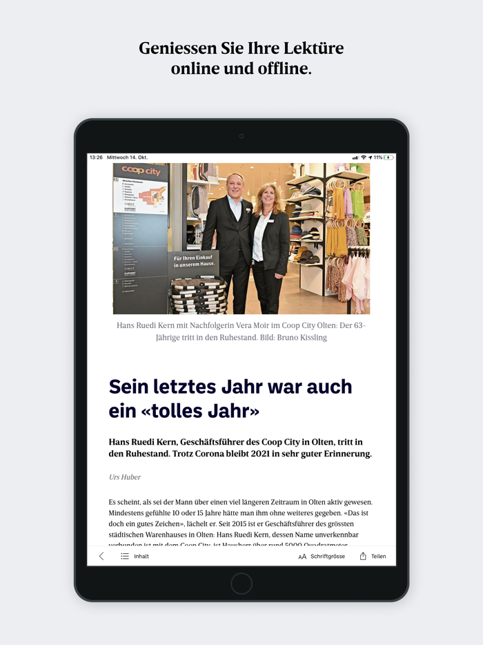 Oltner Tagblatt E-Paper