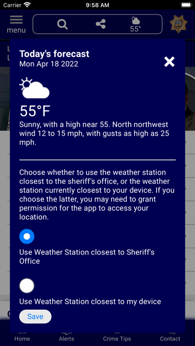 Leavenworth County KS Sheriff Screenshot