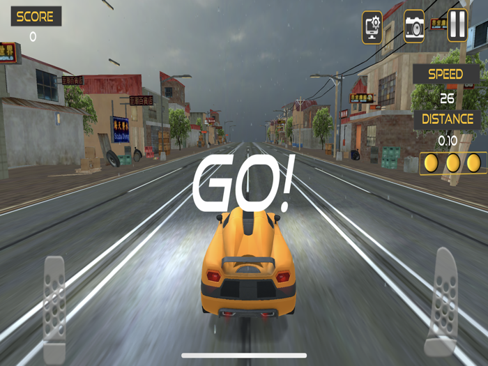 Push Pedal and drive To Racing