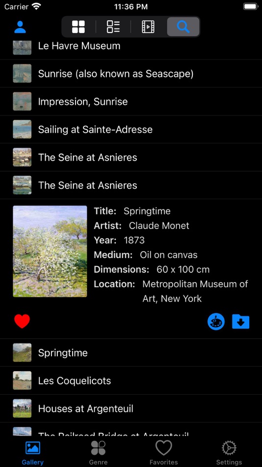 #6. Artlist - Monet Collection (iOS) Podle: Jinan Matrix Information Technology Co., Ltd.
