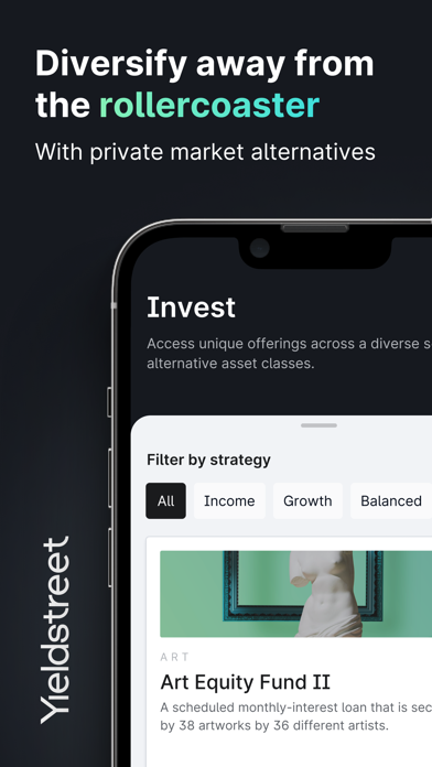 Yieldstreet - Alt Investments Screenshot