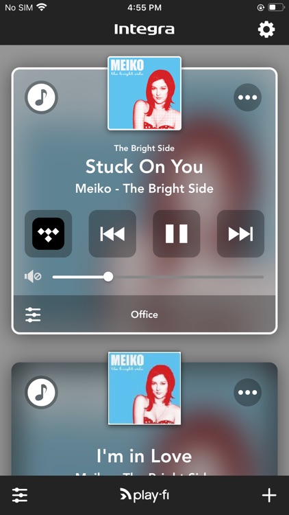 Integra Music Control App