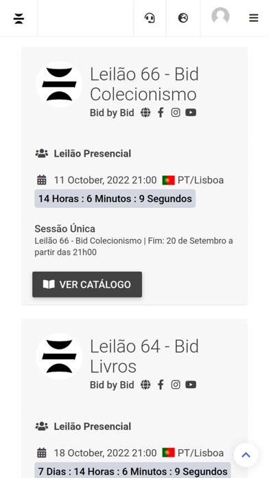 Bid by Bid Screenshot