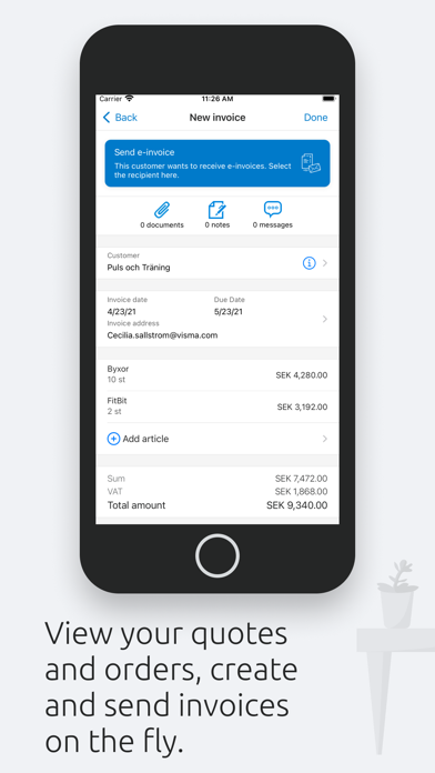 Visma eAccounting screenshot 3