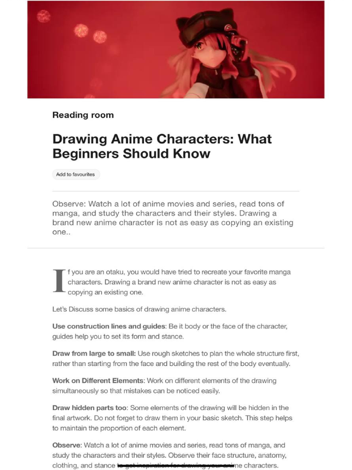 anime drawing lesson-tutorial