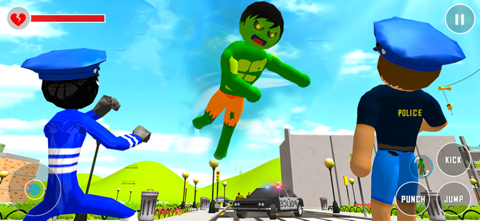Stickman Hulking Hero Monster