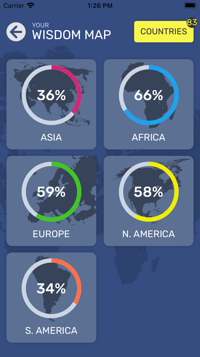 Map Quiz World Geography
