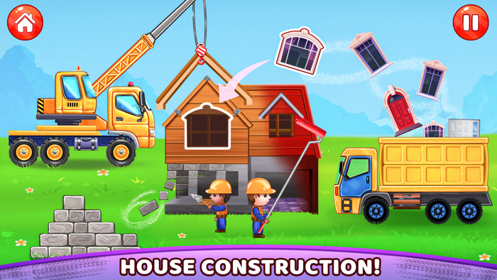 Truck Games - Build a House